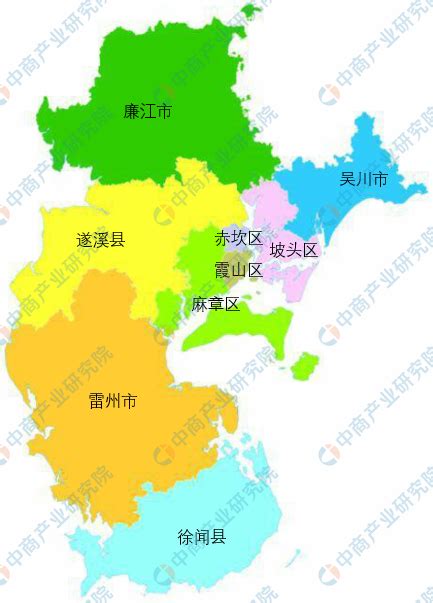 湛江市标准地图_湛江地图库_地图窝