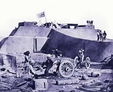 1860年天津大沽口炮台老照片 英法联军攻破后的残酷场面-天下老照片网