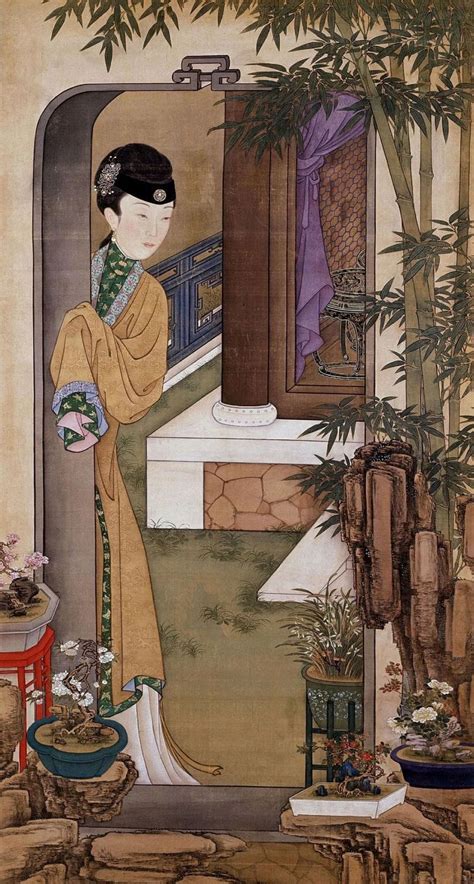 清宫旧藏《十二美人图》，绘在绢底上的闲适生活！