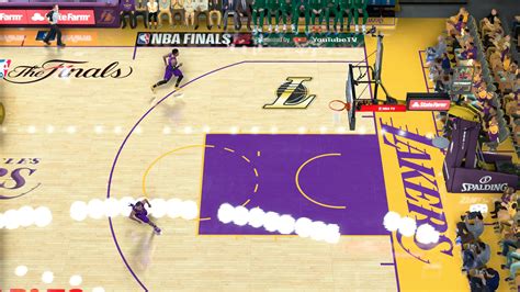 Fictional Lakers Finals Court [GOLD](Lakers Finals Court)_NBA2K19球场 - EYE资源中心