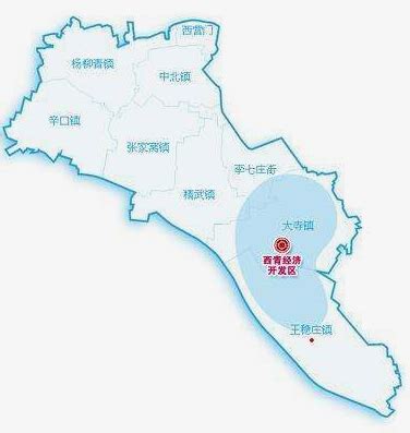 西青区地图图片