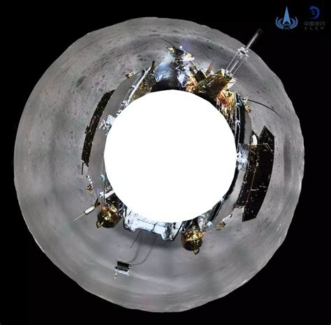嫦娥四号探测器成功着陆月球背面 传回世界第一张近距离拍摄月背影像图