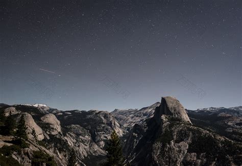 灰石山夜间摄影图素材图片下载-万素网