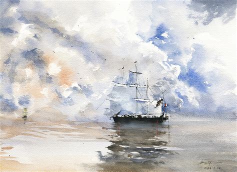 水彩风景图片