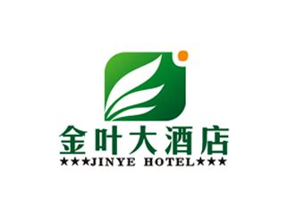 金叶大酒店logo设计 - 123标志设计网™
