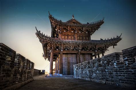日落前的美丽西安古城墙高清图片下载-正版图片500467980-摄图网