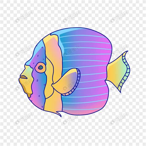 彩色的两条卡通鱼PNG图片素材下载_图片编号gybnkojy-免抠素材网