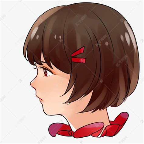 画古风动漫女生侧脸头像