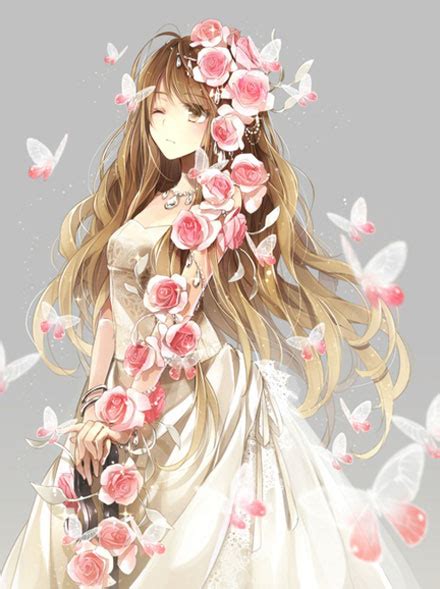 甜美女生 婚纱头像动漫