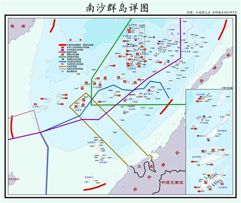 中国实控南海岛礁36个,南海地图,中国最新控制岛礁南钥(第8页)_大山谷图库
