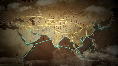 丝绸之路地图图片