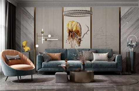 美式风格四房140平米以上客厅沙发背景墙沙发图片_齐家网装修效果图