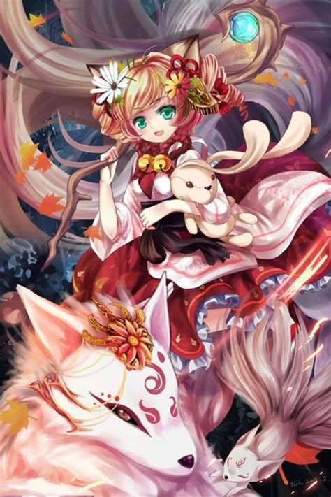 古风女生头像动漫九尾狐
