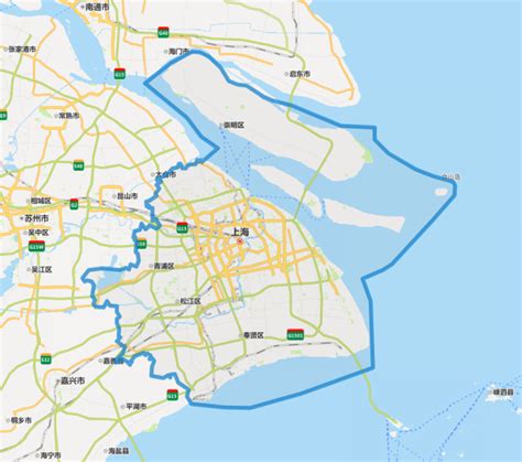 上海周边城市地图图片