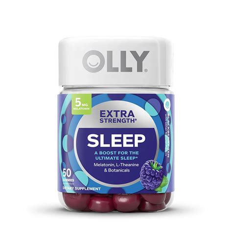 OLLY深度睡眠安瓶软糖50粒美国褪黑素睡眠软糖含褪黑素5mg保健品
