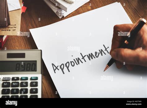 Appointment Agenda Assignment Planning Schedule Concept Stock Photo - Alamy