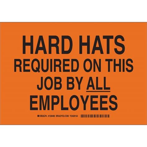 Order 128482 by Brady Required On This Job By All Employees Sign - US ...