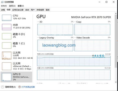 Keras + TensorFlow Windows GPU 利用率低与查看方式 - 老王博客