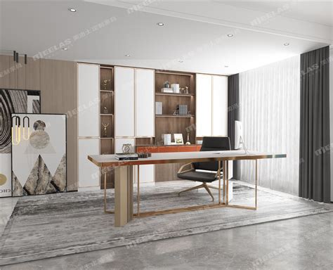 新中式实木书桌椅组合2样板房书画桌禅意书房仿古家具定制_新中式家具定制