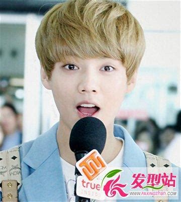 黄色头发男头图片