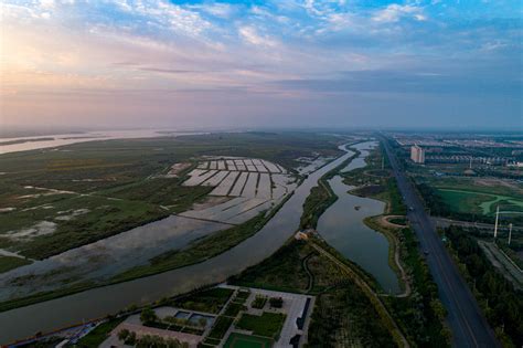 【黄河两岸是我家】高清大图：瞰朝阳下的美丽惠农区-宁夏新闻网