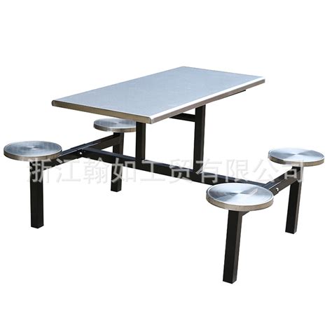 厂家直供不锈钢食堂餐桌椅快餐店玻璃钢餐桌椅圆盘条凳餐桌椅批发-阿里巴巴