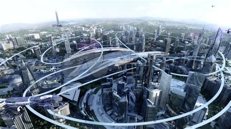 未来城市概念插画设计_CG插画_绘画艺术-摩尔网CGMOL