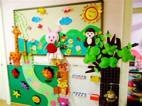 幼儿园环境布置：春天来了-幼儿园大班春天主题墙饰 - 主题墙