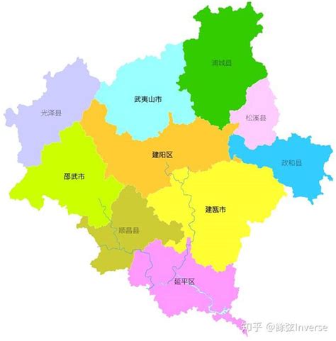 福建省南平市县级行政区划图