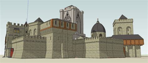 欧式 中世纪 城堡 古堡 建筑-cg模型免费下载-CG99
