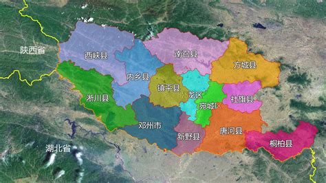 河南省地形图图片