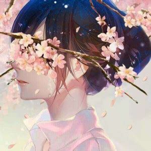 女生樱花头像萌微信古风