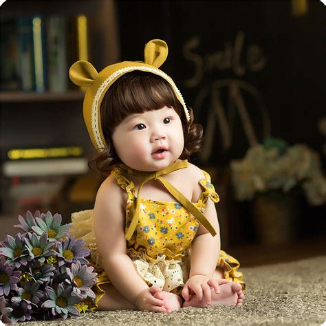 新款儿童半岁婴儿宝宝摄影服装百天周岁影楼艺术拍照主题写真服饰-阿里巴巴