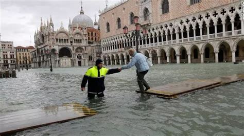威尼斯水位上涨 四分之三被水淹没
