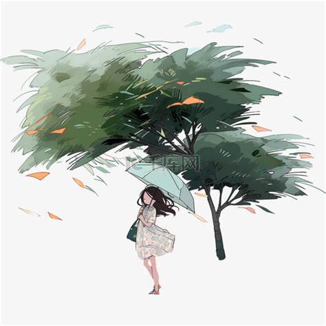 黑背手绘素材图片