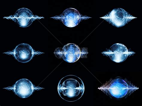 波波粒能源蓝色粒子渲染设计黑色海浪几何学元素高清图片下载-正版图片321875753-摄图网