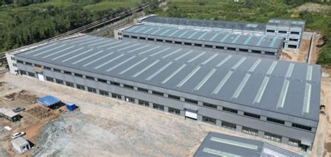 中国水利水电第一工程局有限公司 基层动态 通化金属产业园项目3#、4#钢结构厂房主体按期完工