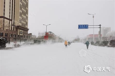内蒙古局地遭遇特大暴雪 积雪最深达43厘米-天气图集-中国天气网
