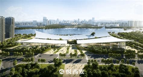 长安书院主体工程开建 西安灞河之滨将再添文化新地标|界面新闻