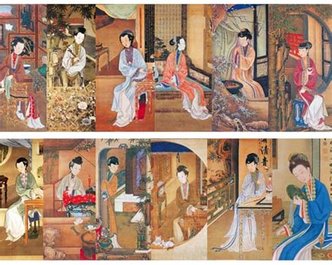 雍正十二美人图图片