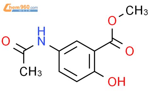 81887-68-5,Methyl 5-acetamido-2-hydroxybenzoate化学式、结构式、分子式、mol – 960化工网