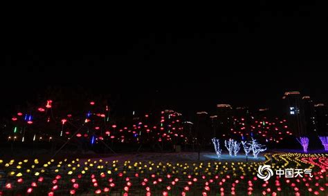 内蒙古鄂尔多斯灯光夜景美轮美奂-图片频道