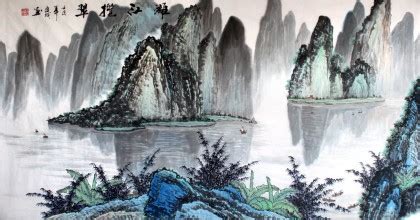 描绘桂林山水的水彩画图片 桂林山水水彩画手绘教程[ 图片/6P ] - 才艺君
