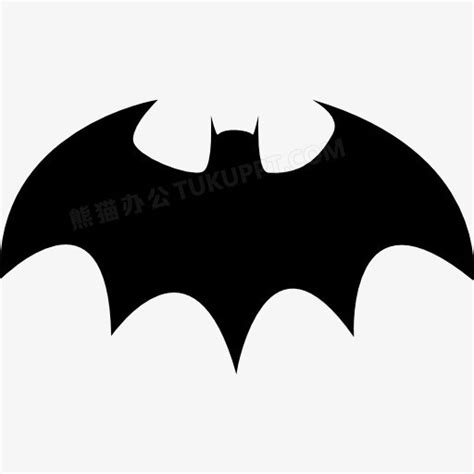 带有锋利的翅膀轮廓的蝙蝠图标PNG图片素材下载_蝙蝠PNG_熊猫办公