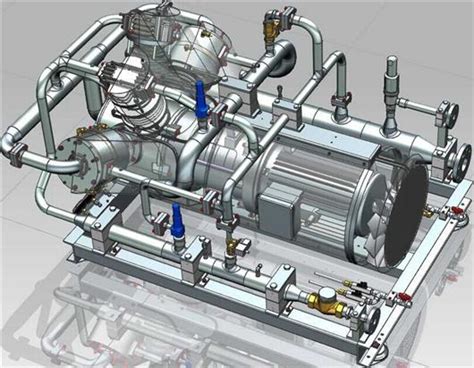 【中南】压缩设备-G445-3 0隔膜压缩机3D模型下载_三维模型_SolidWorks模型 - 制造云 | 产品模型