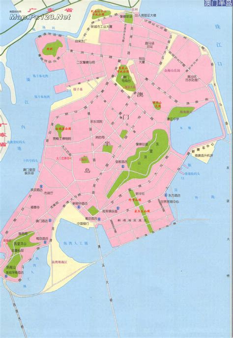 澳门地图图片