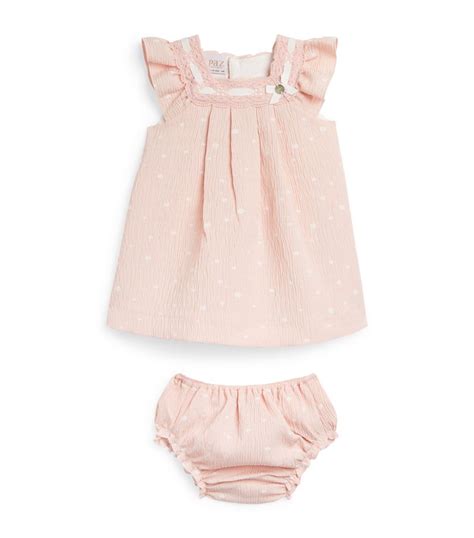 Paz Rodriguez pink Spot Print Dress and Bloomers Set (1-24 Months ...