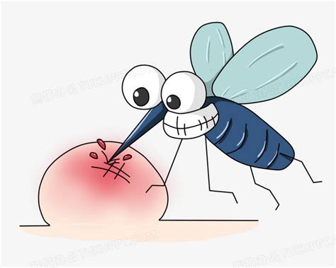 蚊子叮咬起包卡通元素PNG图片素材下载_蚊子PNG_熊猫办公