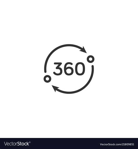 360 Degree icon 573230 Vector Art at Vecteezy