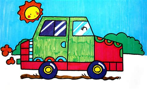 简单小车简笔画画法图片步骤🎬小小画家